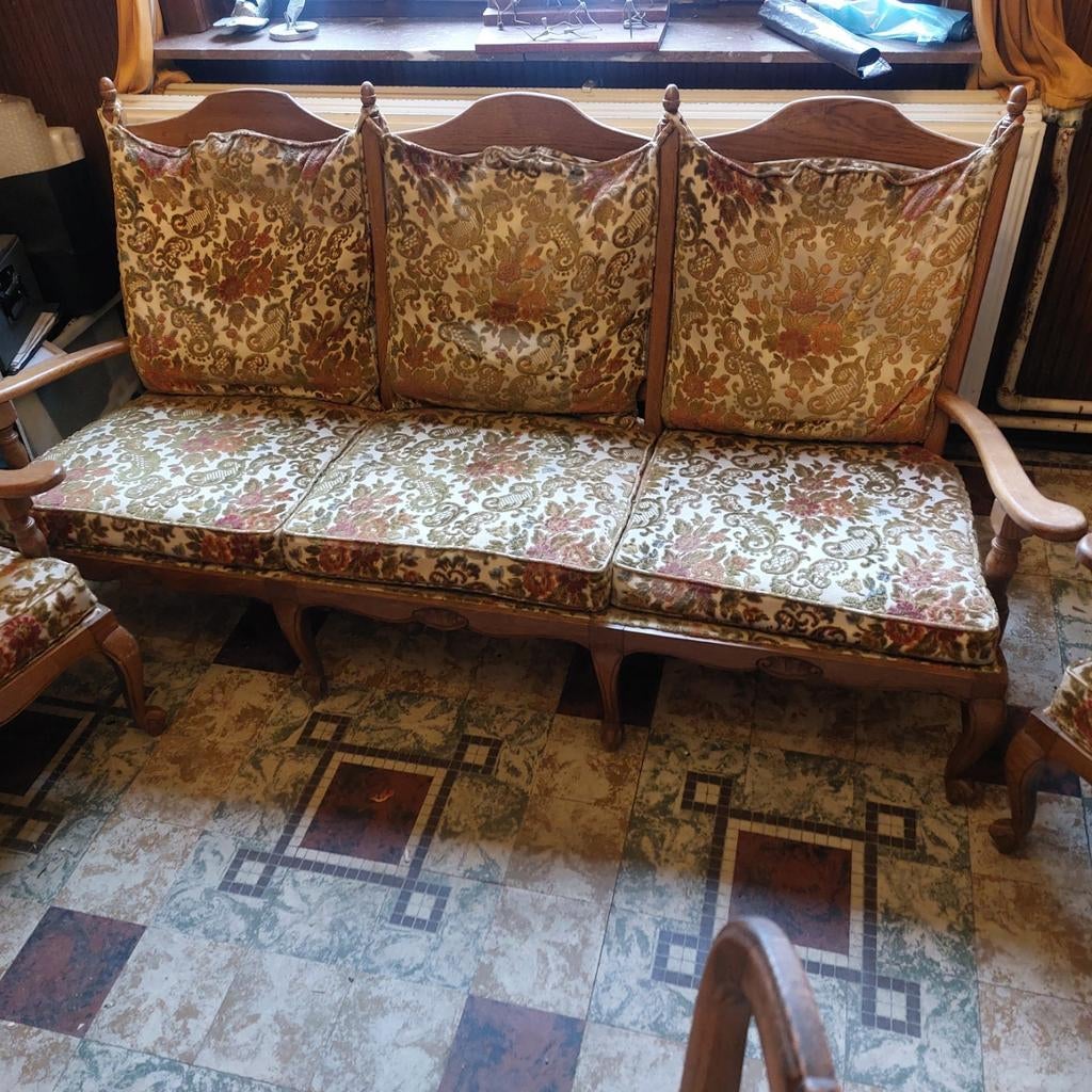 Alles aan 50 euro. zetel en twee zitstoelen, Antiek en Kunst, Ophalen