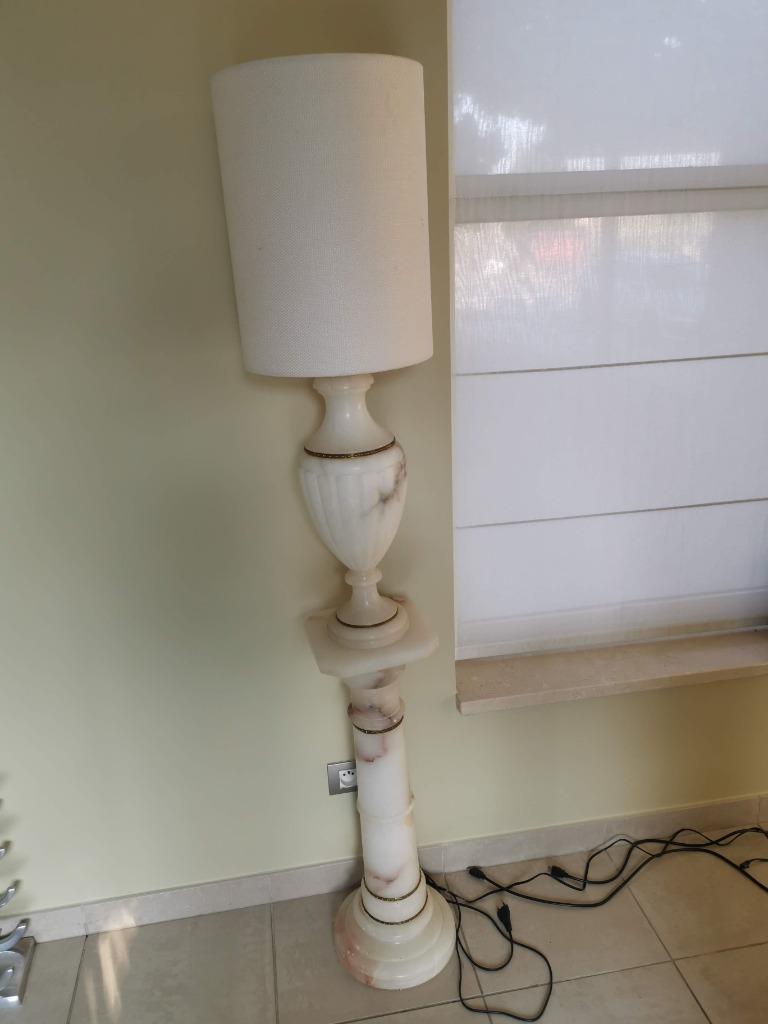 vloerlamp uit natuursteen, Ophalen