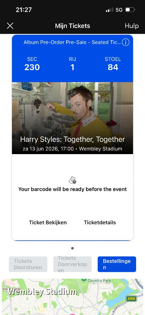 Harry Styles Together Together Wembley le 13 juin, Une personne, Juin