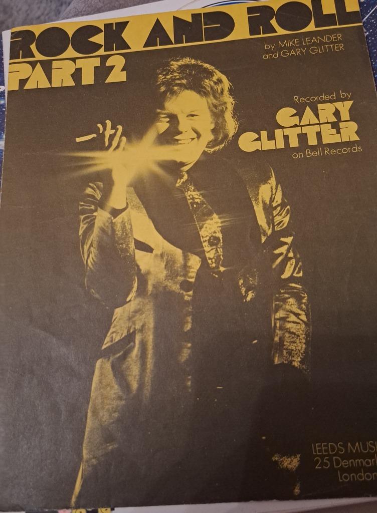 Music sheet Gary Glitter RnR part 2, Boeken, Ophalen of Verzenden, Gelezen, Artiest