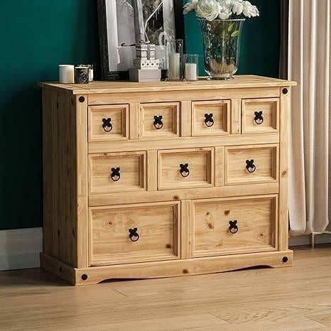 Armoire à 9 tiroirs | pin massif | LIVRAISON GRATUITE, Maison & Meubles, Armoires | Vitrines, Neuf, VIDA DESIGNS, -, -