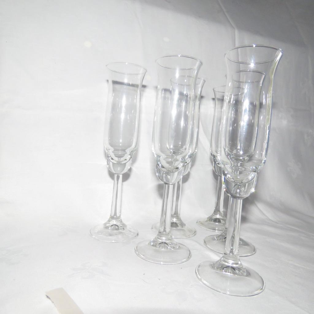 Set 6 champagneglazen, Antiek en Kunst, Antiek | Glaswerk en Kristal, Ophalen of Verzenden