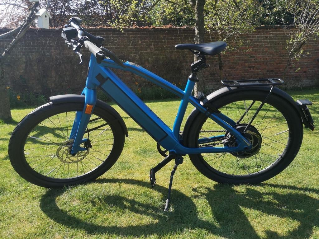 Speed pedelec strömer. Kleur blauw, large., Ophalen, Zo goed als nieuw