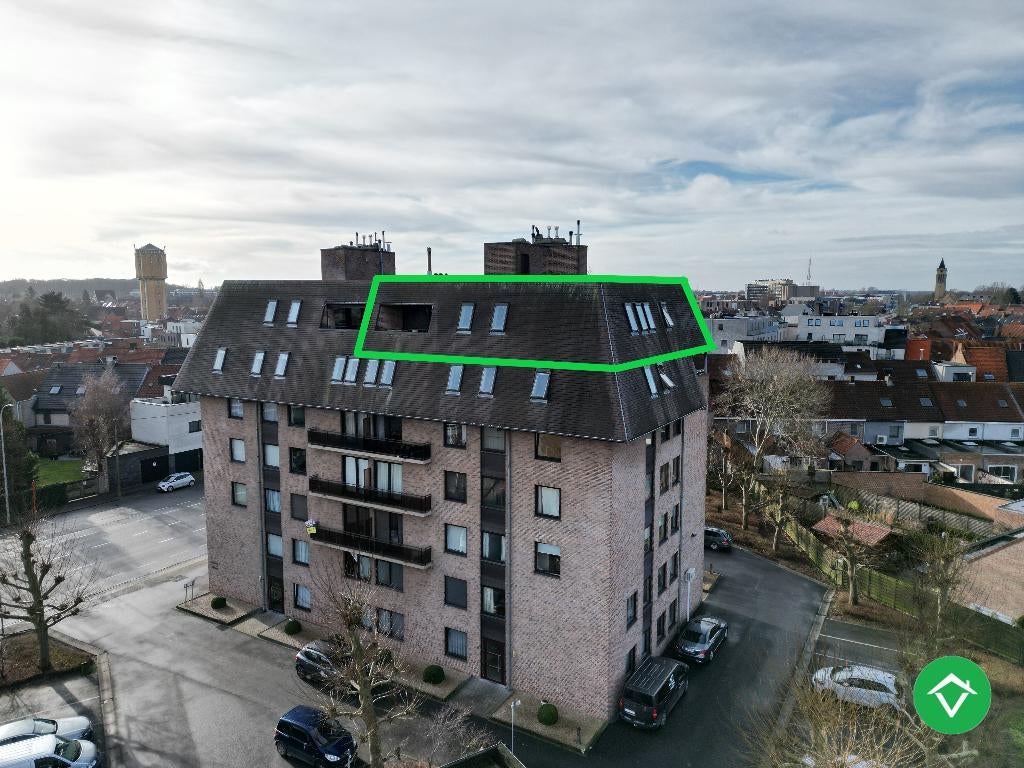 Dakappartement met 4 slaapkamers, 2 terrassen en parking, Immo, Maisons à vendre, Province de Flandre-Occidentale, Jusqu'à 200 m²
