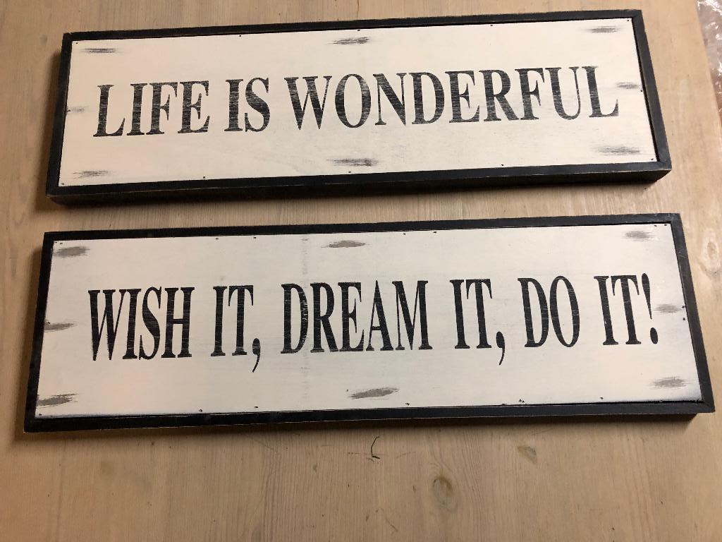 Kader met spreuk, Enlèvement, Comme neuf