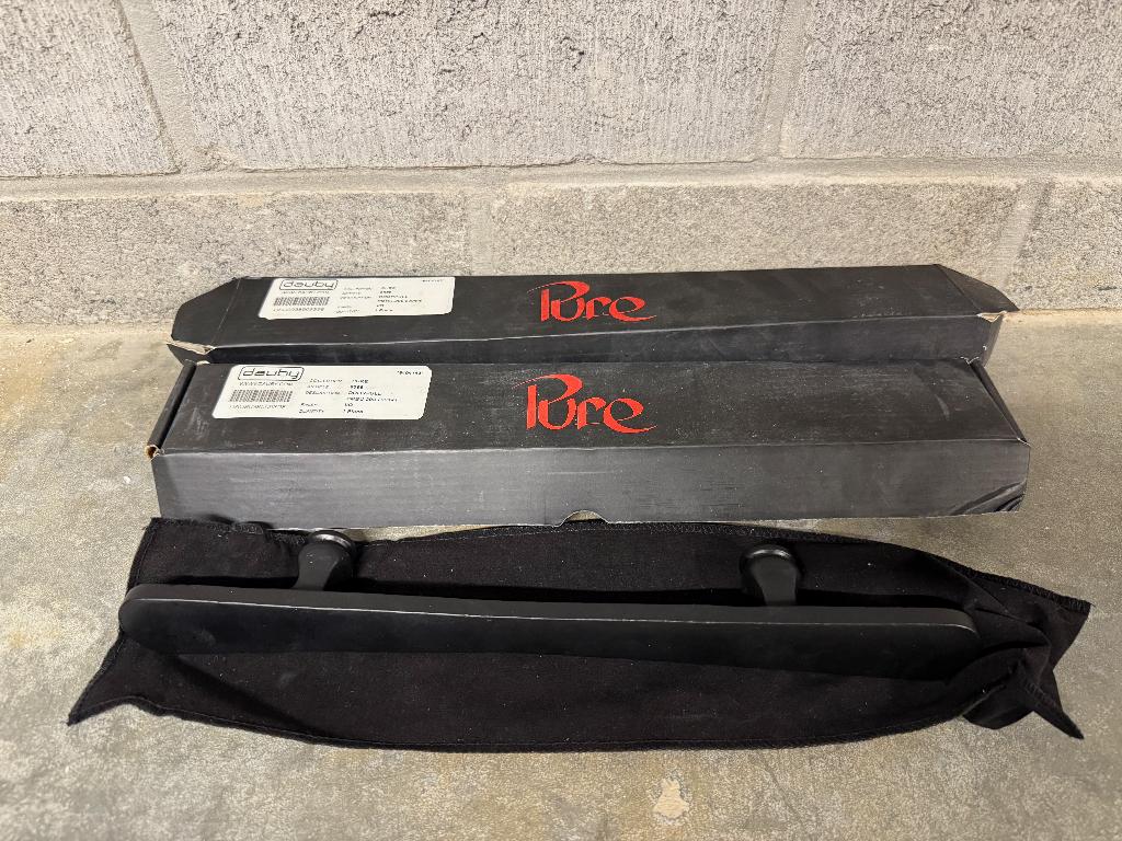 Set Dauby Pure Deurgrepen Zwart - Ijzer, Doe-het-zelf en Bouw, Hang- en Sluitwerk, Ophalen of Verzenden, Nieuw, IJzer, Klink of Kruk