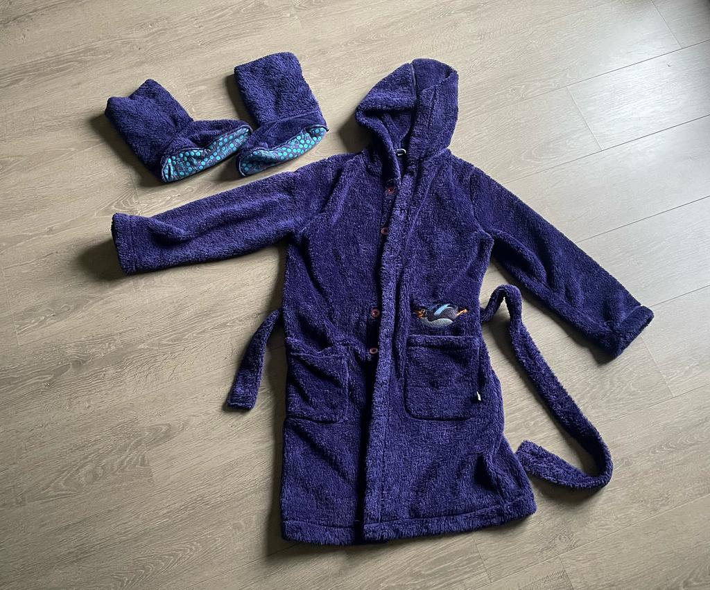 Woody badjas met pantoffels, Ophalen, Zo goed als nieuw