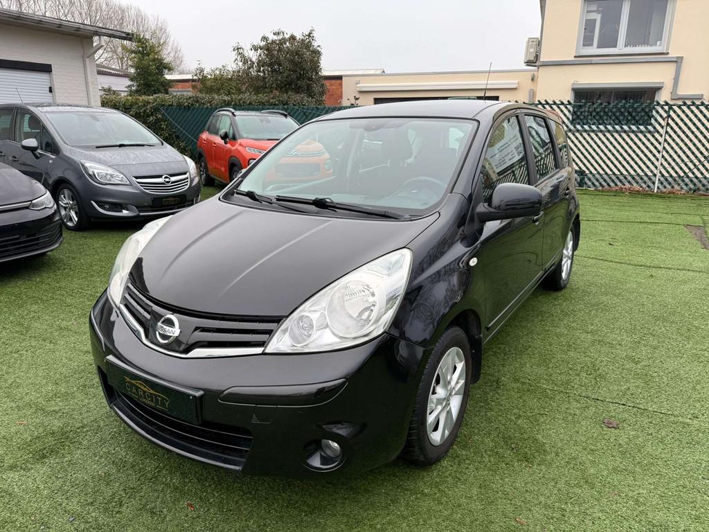Nissan Note 1.4i AcentaGPSBLEUTOOTH12M GARANTIE, Stof, Zwart, 65 kW, 1546 kg