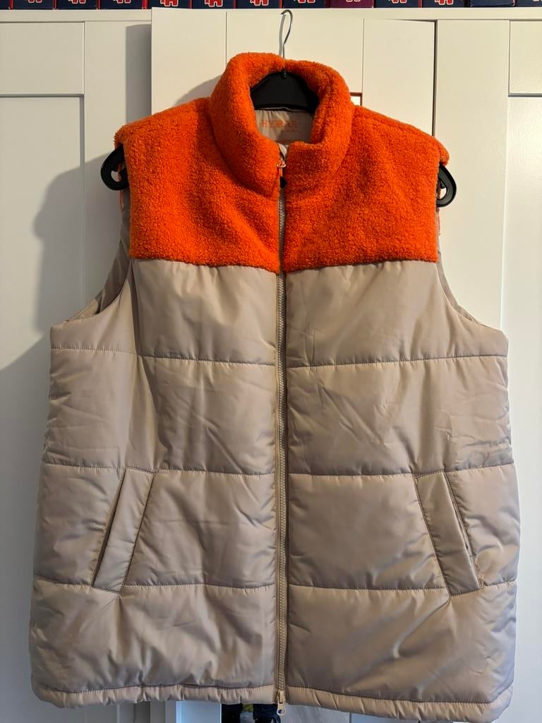 Damesjas Bodywarmer Ulla Popken Hyprar maat 48/50, Enlèvement, Comme neuf, Taille 46/48 (XL) ou plus grande, Beige