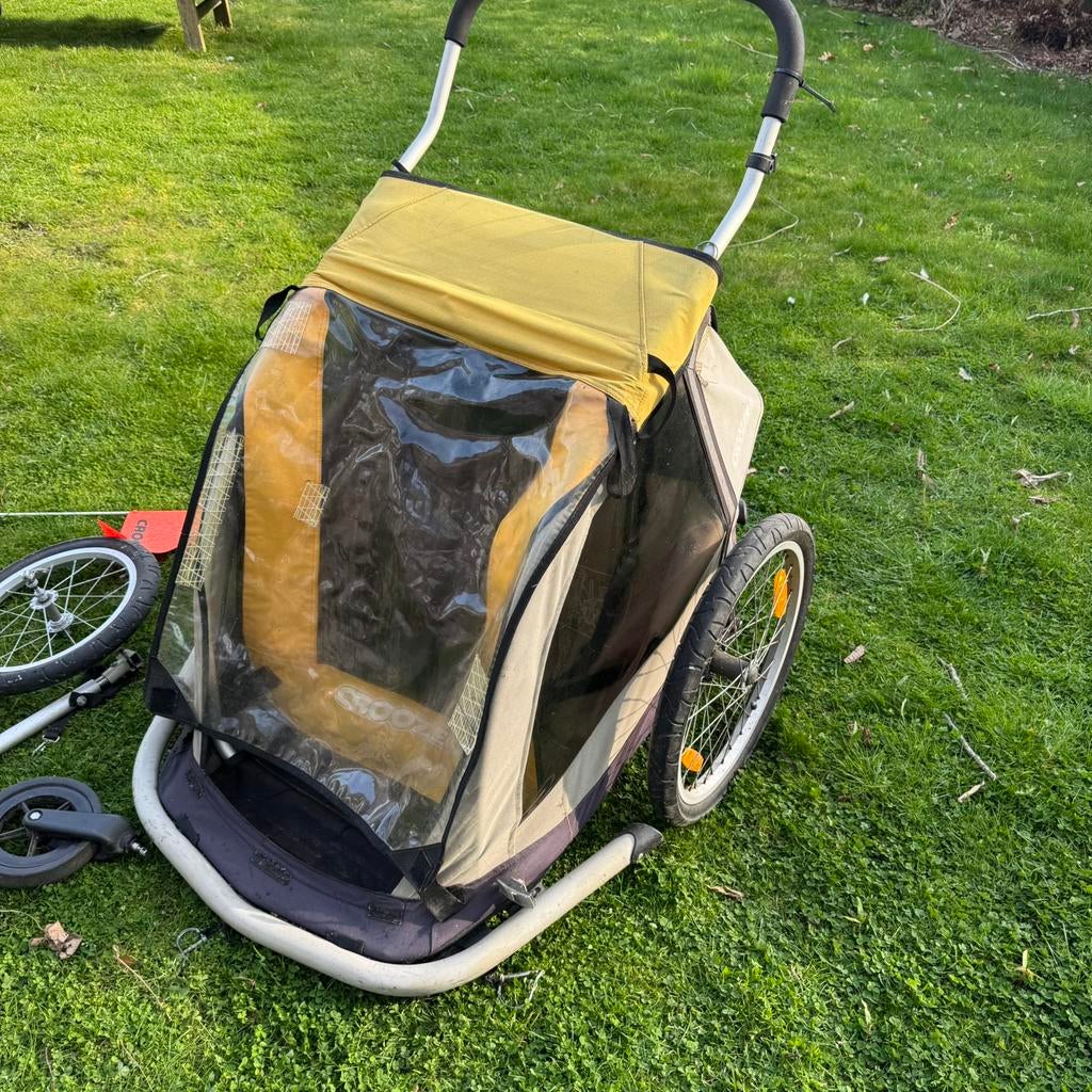 Croozer fietskar, Ophalen, Gebruikt, Kinderkar, Opvouwbaar