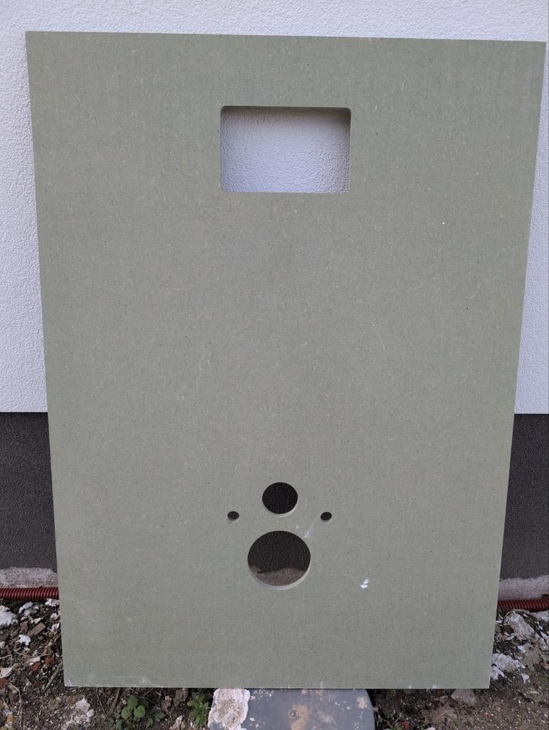 Groene MDF plaat voorgeboord sanitaire buizen, Enlèvement, Neuf