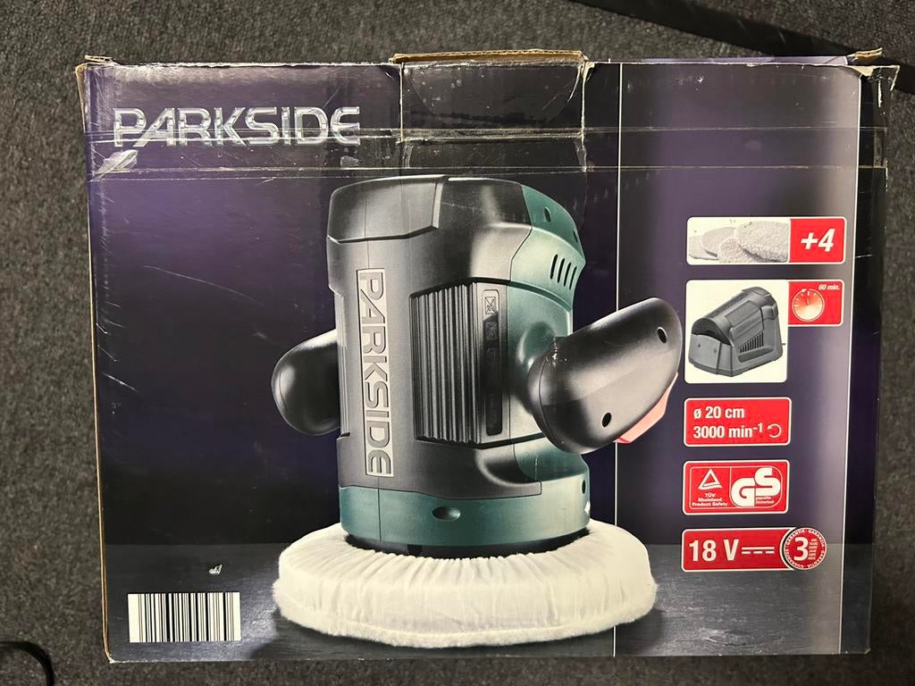 Polijstmachine Parkside, Ophalen, Gebruikt