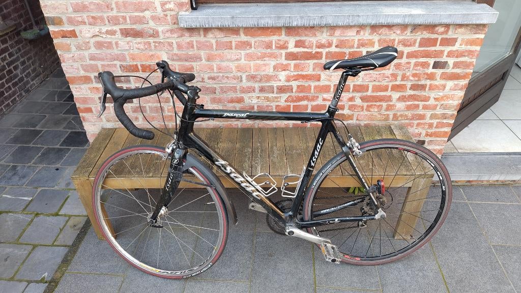 Isaac full carbon racefiets met Shimano Ultegra - maat 58, 28 inch, Gebruikt, 15 tot 20 versnellingen, 57 tot 61 cm