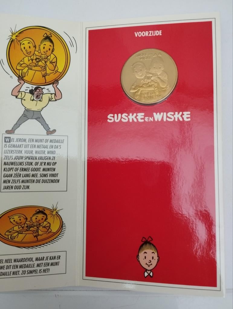 Een speciaal mapje met een munt erin van Suske en Wiske, Ophalen, Suske en Wiske