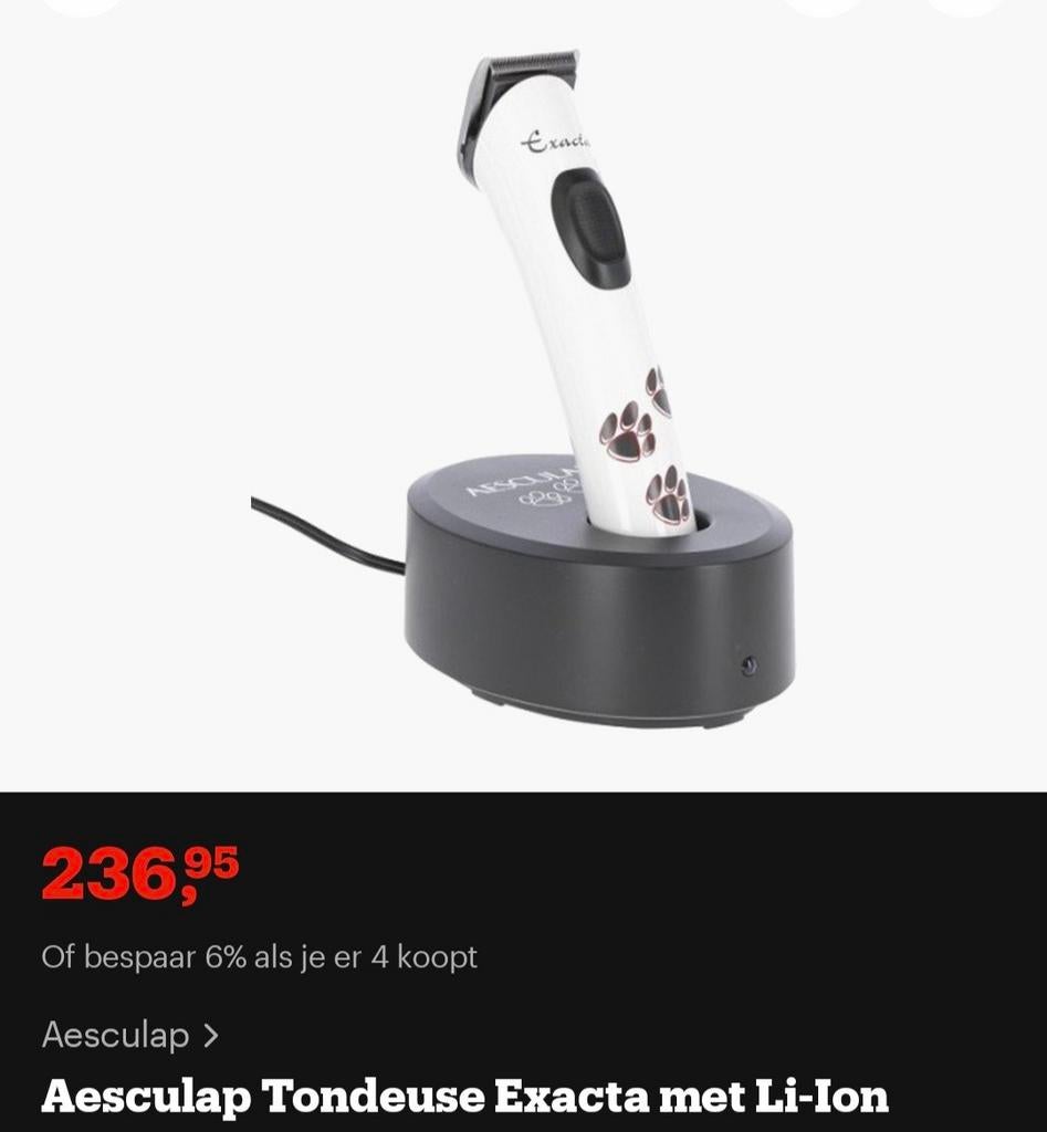 tondeuse voor dieren, Hobby en Vrije tijd, Ophalen of Verzenden, Nieuw