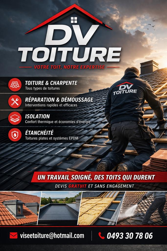 Visee toiture disponible demoussage , toiture complete ., Bricolage & Construction, Enlèvement, Comme neuf