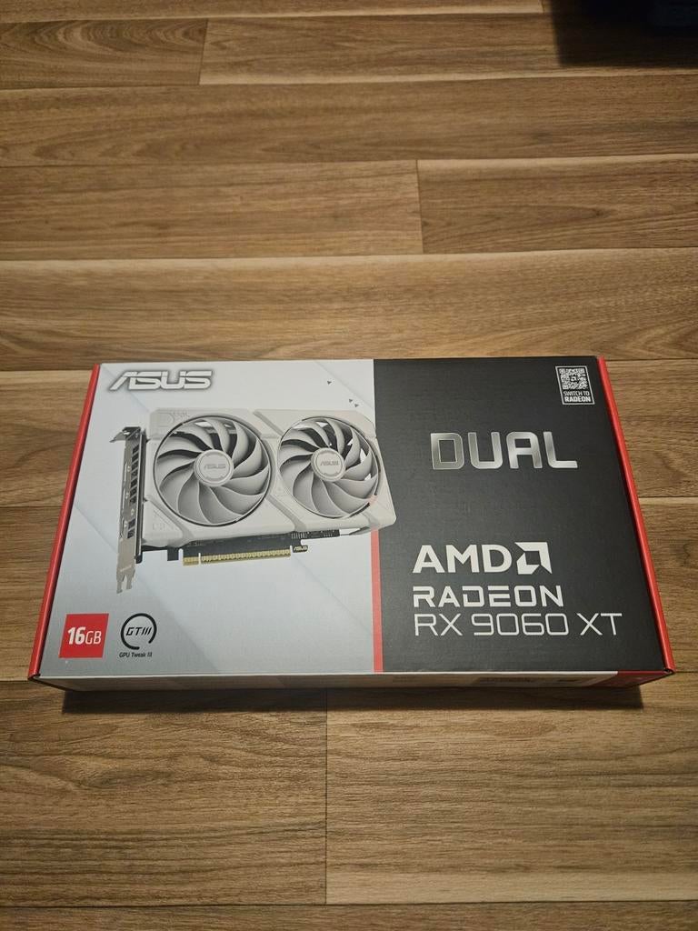 ASUS DUAL RX 9060XT 16GB WIT! NIEUW!!, Ophalen
