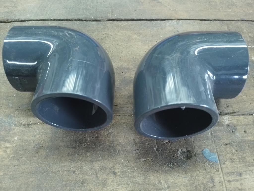 Lot sanitair materiaal, Doe-het-zelf en Bouw, Buizen en Afvoer, Ophalen, Bochten, 2 tot 4 meter, PVC