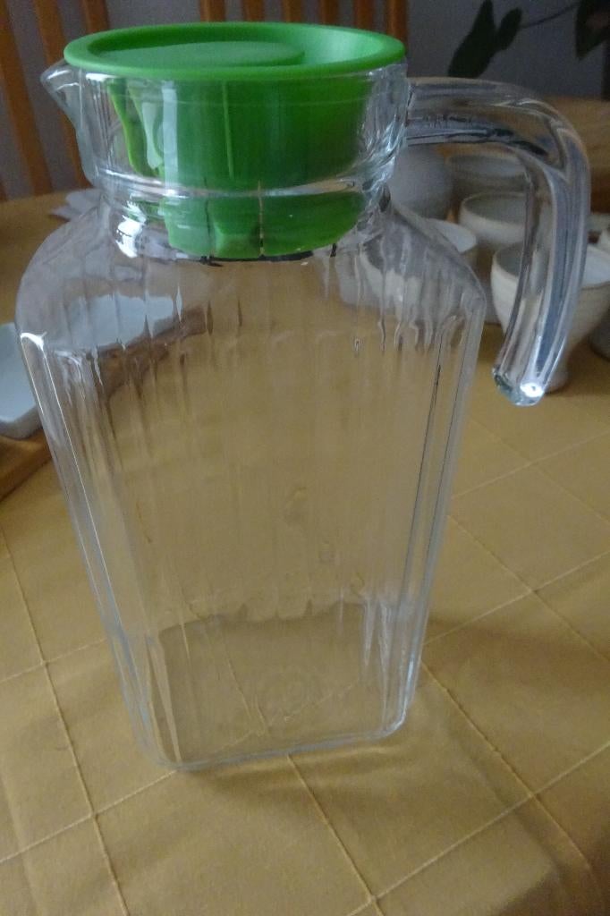 glazen kruik, Huis en Inrichting, Keuken | Servies, Ophalen, Glas of Glazen, Overige stijlen, Glas