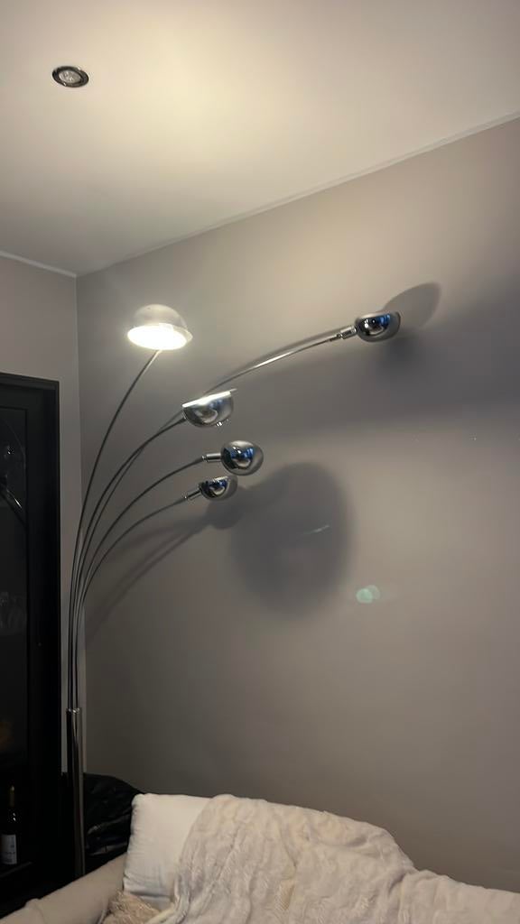 Staande lamp, Huis en Inrichting, Lampen | Vloerlampen, Ophalen, Zo goed als nieuw