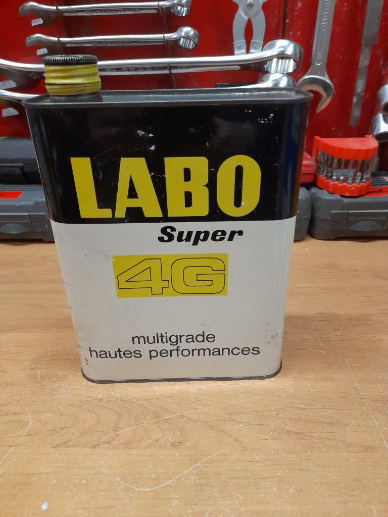 oude labo super 4g lege oliekan, Verzenden, Gebruikt, Overige typen