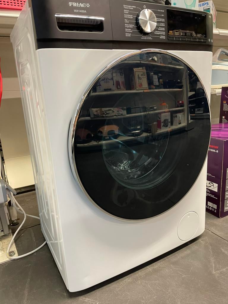 Lave linge Friac 8kg WA1489A, Programme lavage à la main, 1600 tours ou plus, Comme neuf, Chargeur frontal