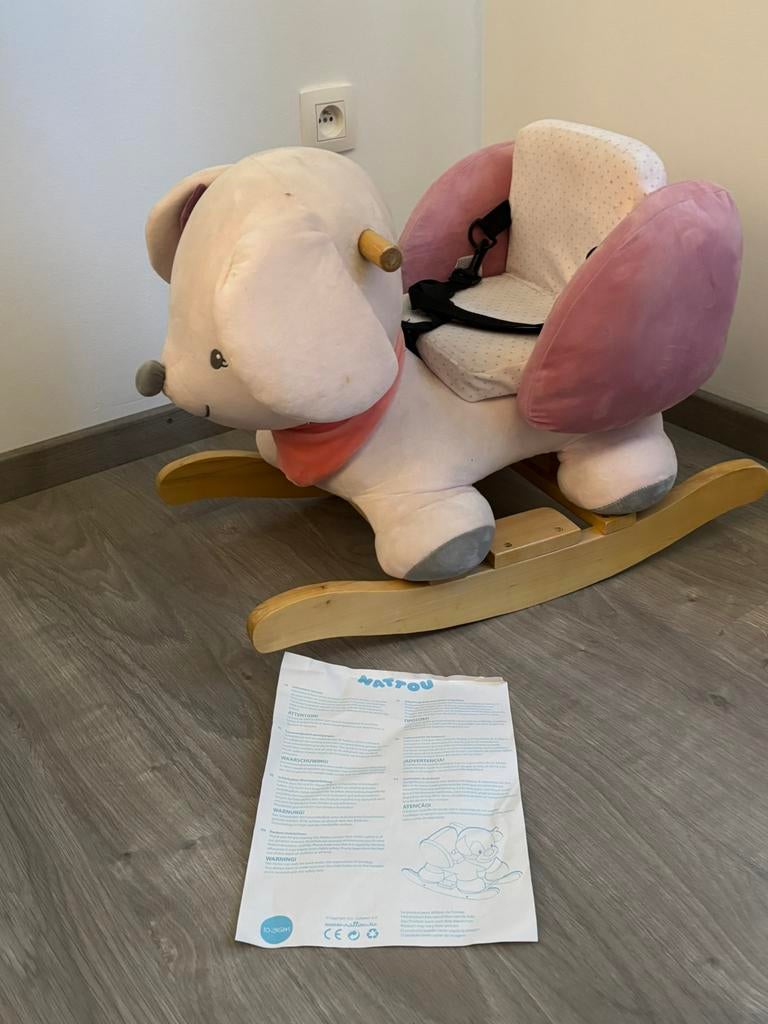 Schommelpaard Nattou in heel goede staat, Ophalen, Zo goed als nieuw