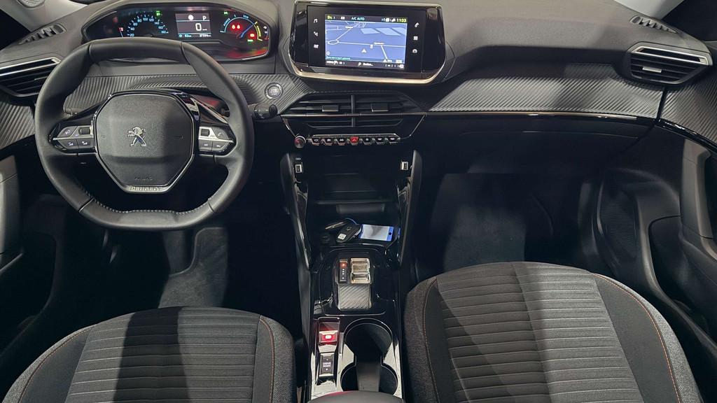 Peugeot 50 kWh Navi CarPlay Camera Elektrische Garantie, Auto's, Automaat, 135 pk, Stof, Zwart