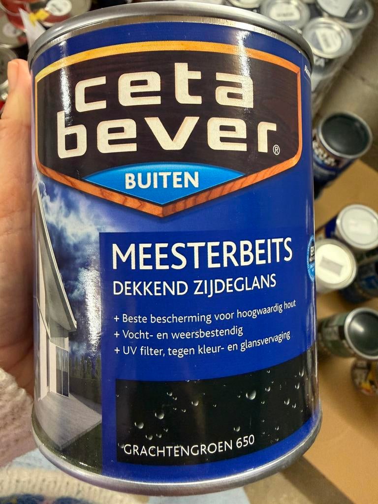 Cetabever dekkende beits grachtengroen 0,75l en 1,25liter, Enlèvement ou Envoi, Neuf