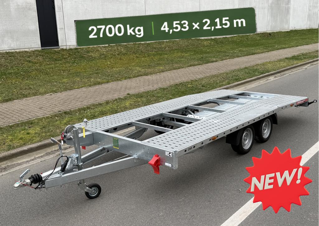 NIEUW * Trailer aanhangwagen voor auto's * BTW, Auto diversen, Aanhangers en Bagagewagens, Ophalen, Nieuw