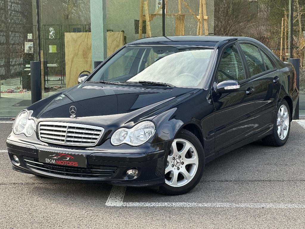 Mercedes C200 Sport Edition / Airco / 143989km, 90 kW, https://public.car-pass.be/vhr/61212de5-4812-4fc3-a504-cc56e416622b, Zwart
