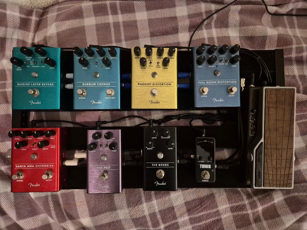 Collectie Fender Gitaarpedalen incl. voeding en draagtas., Muziek en Instrumenten, Ophalen, Zo goed als nieuw, Distortion, Overdrive of Fuzz