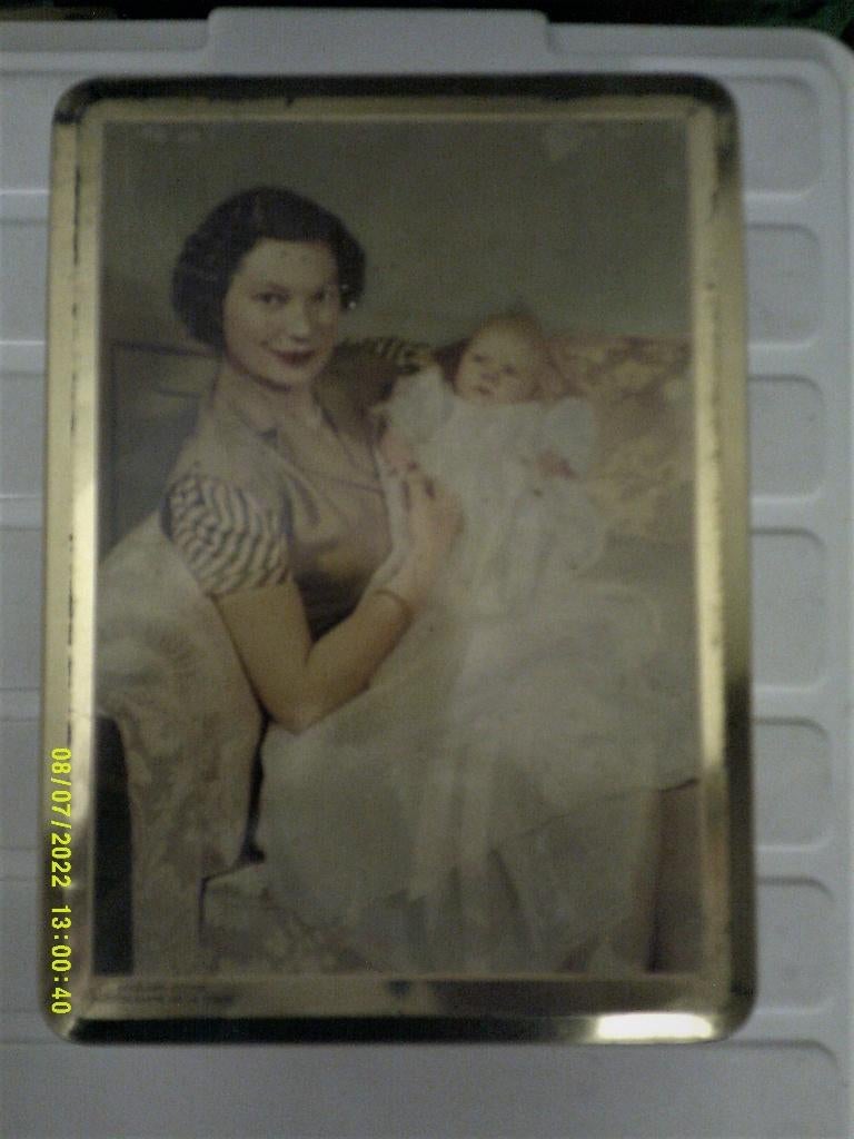 Vintage blik Koningshuis, Verzamelen, Koningshuis en Royalty, Gebruikt, Overige typen, Ophalen of Verzenden