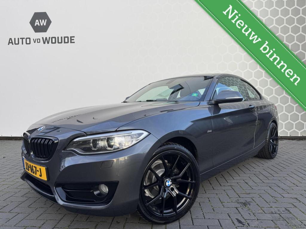 BMW 2-serie Coupé 218i M Sport Trekhaak Black pack! 18 inch, 100 kW, Argent ou Gris, Entreprise, Entretenue par le concessionnaire