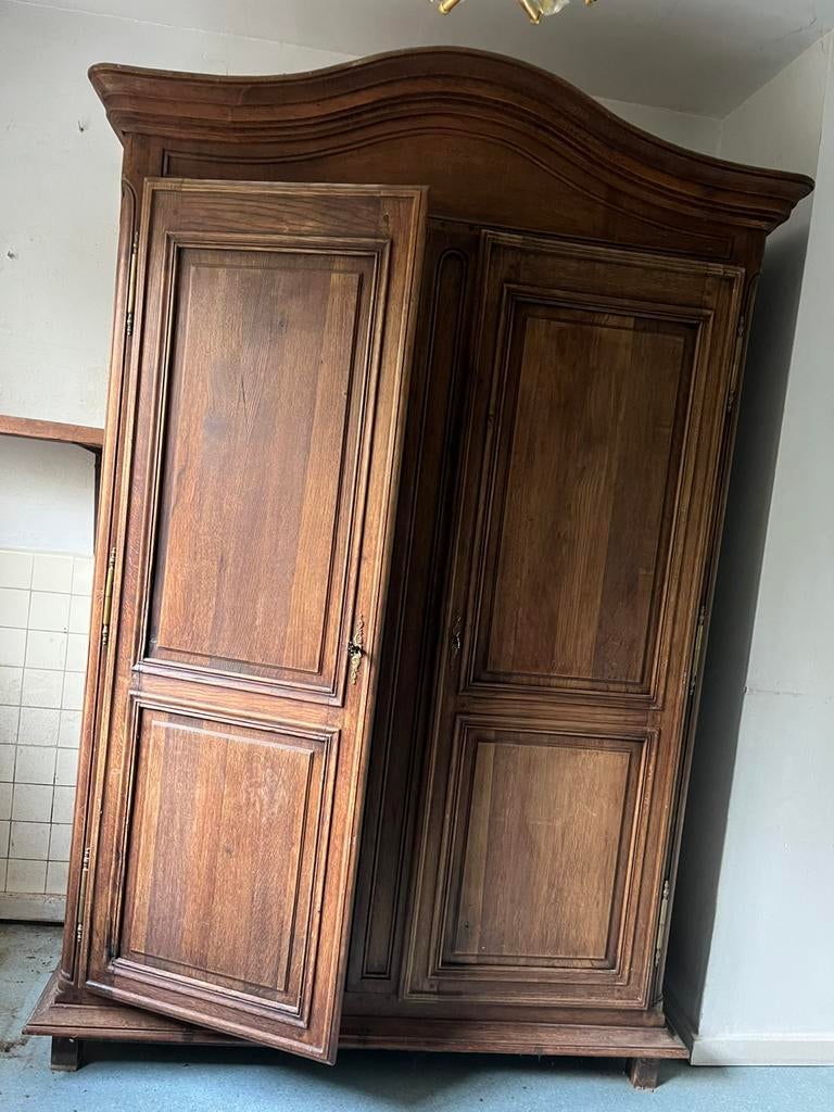 Houten vintage kleerkast te koop, Antiek en Kunst, Antiek | Meubels | Kasten, Ophalen