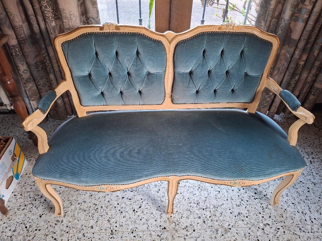 Antiek bankstel Louis 15 stijl, Ophalen