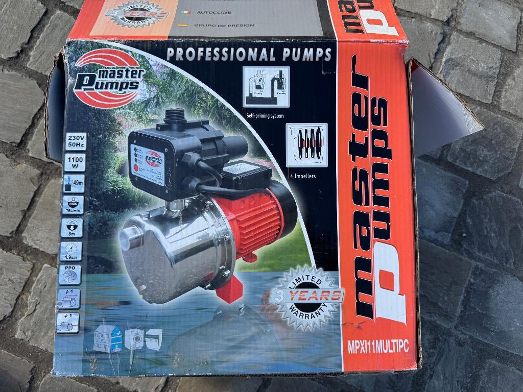 GROUPE HYDROPHORE – POMPE – 1110W, Jardin & Terrasse, Pompes à eau, Utilisé, Électrique, Pompe pour citernes d'eau de pluie, Enlèvement