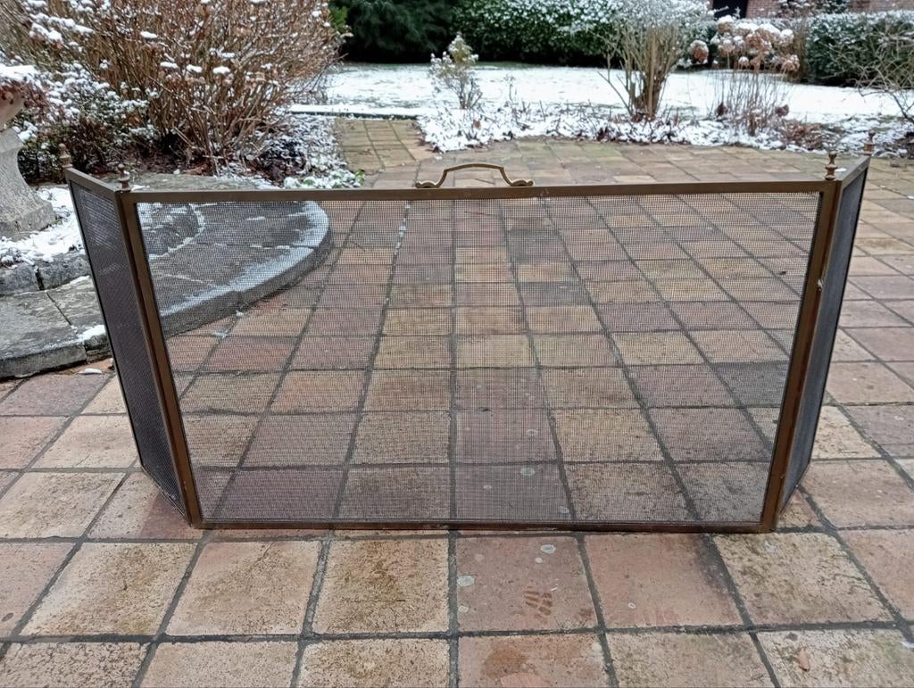 Antiek Frans groot mooi haardscherm / spatscherm, Ophalen, Gebruikt