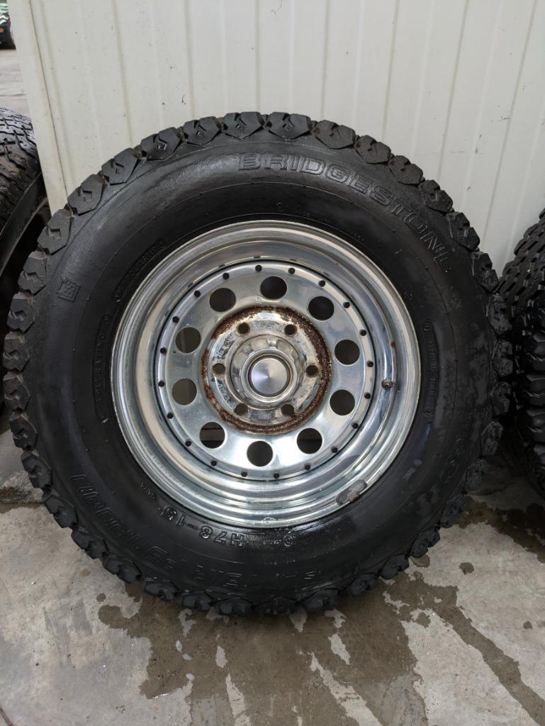 set chroom velgen + reserve wiel, Ophalen, Gebruikt, Overige automerken