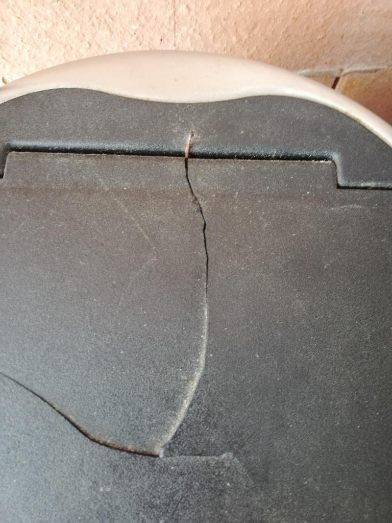 Ronde vuilbak voor in de keuken of badkamer, Huis en Inrichting, Ophalen, Inox, Gebruikt, 50 tot 75 cm