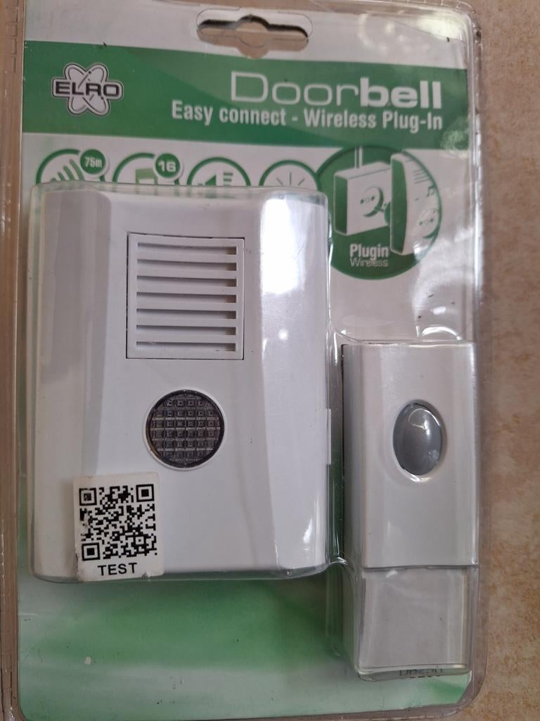 SONNETTE ÉLECTRIQUE., Maison & Meubles, Sonnettes, Enlèvement ou Envoi, Comme neuf, Sans fil