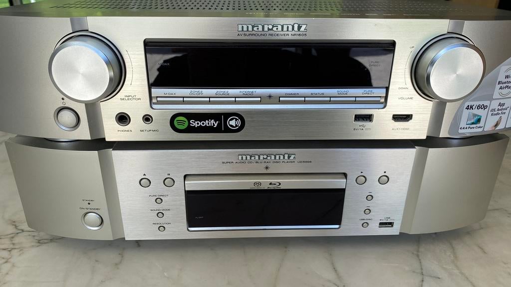 Marantz ampli UD5005 + lecteur blu-ray super cd Nr1605, Audio, Tv en Foto, Ophalen, Zo goed als nieuw, Marantz