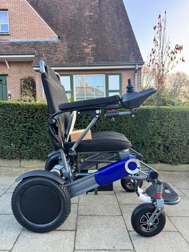 Chaise roulante pliable fauteuil électrique portable neuf, Divers, Enlèvement ou Envoi, Pliant, Neuf, Fauteuil roulant électrique