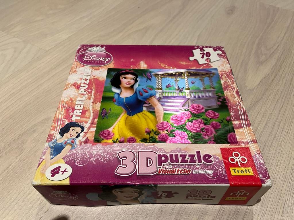 3D puzzel sneeuwwitje 70 st, Kinderen en Baby's, Ophalen, Meer dan 50 stukjes, Gebruikt, 4 tot 6 jaar