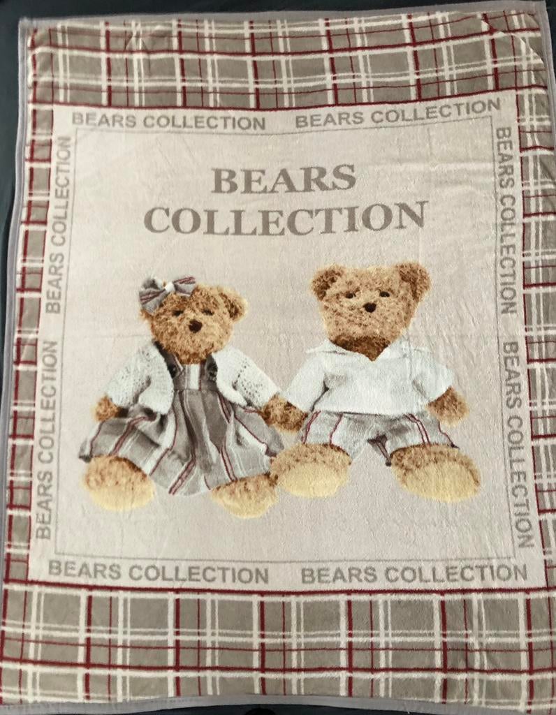 couverture polaire douce 130x160 ours Bears Collection, Maison & Meubles, Accessoires pour la Maison | Plaids & Couvertures, Enlèvement