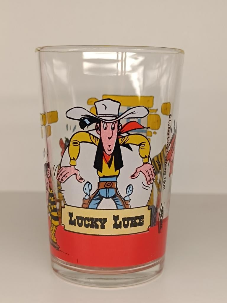Lucky Luke Amor 1996 vintage glas, Ophalen of Verzenden