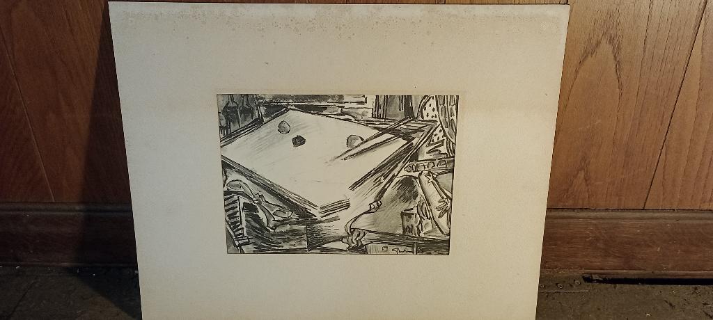 Dessin signé Serge Montegnies, 50x40, n520, Enlèvement ou Envoi