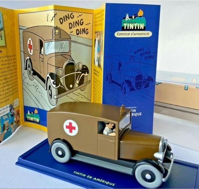 Kuifje auto_51 De ziekenauto van Chicago, Complete serie of reeks, Ophalen of Verzenden, Zo goed als nieuw, Hergé