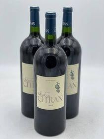 Haut Médoc Château Citran 2016 1,5 L (lot de 3 magnum), Collections, Enlèvement ou Envoi, France, Vin rouge