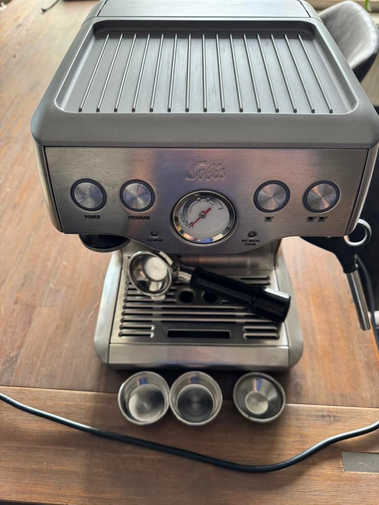 Solis Caffespresso Pro 117 Zilver, Electroménager, Cafetières, Enlèvement, Utilisé, Café moulu, Réservoir d'eau amovible